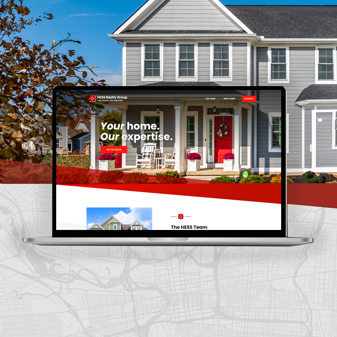 HESS Realty Group website design.